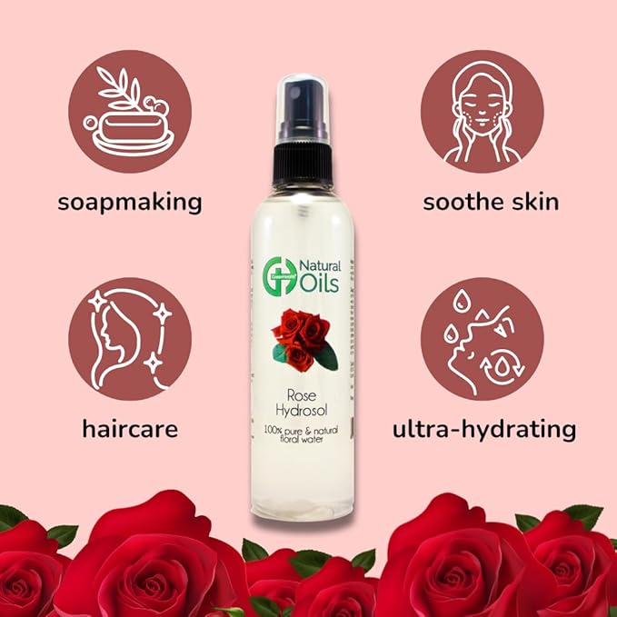 GreenHealth Rose Hydrosol (Floral Water) - 4 fl oz