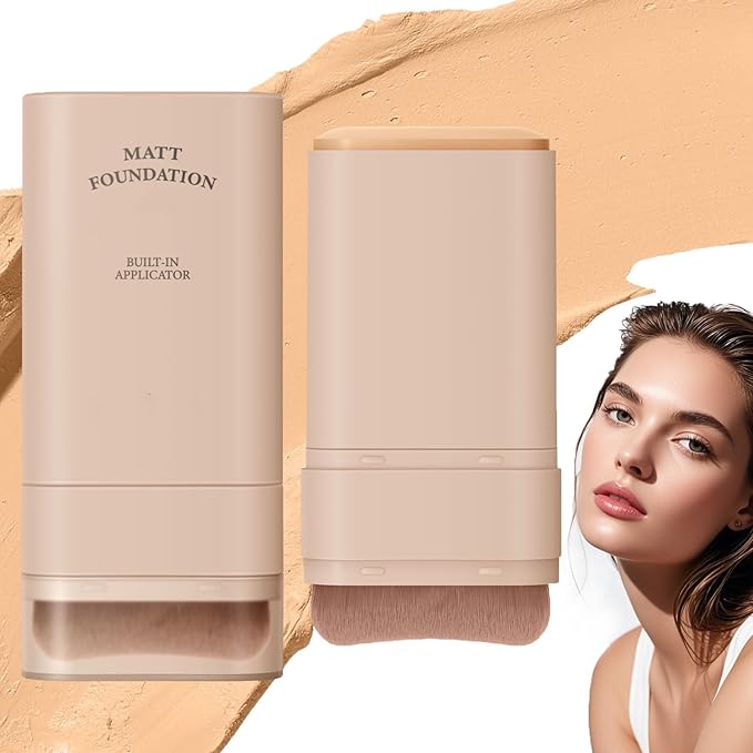 VV Foundation Stick, VV Double Head Foundation Make-Up Stick, 6 in 1- Luxury Anti-Wrinkle Foudation Stick, Foundation Stick, Korean Foundation Stick (#03)
