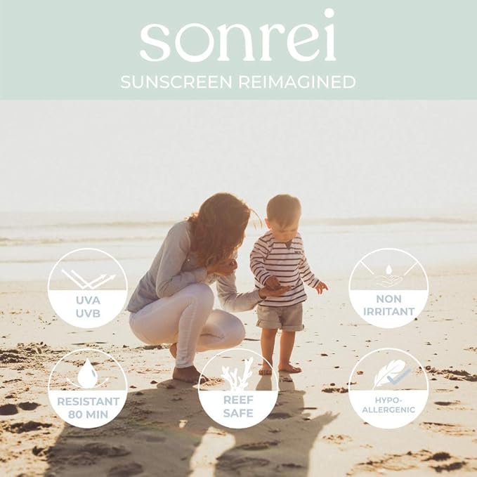 Sonrei Kids Zinq Mineral Face and Body Zinc Gel Athleisure Sunscreen SPF 60 | 3.4 fl oz (1 Pack)