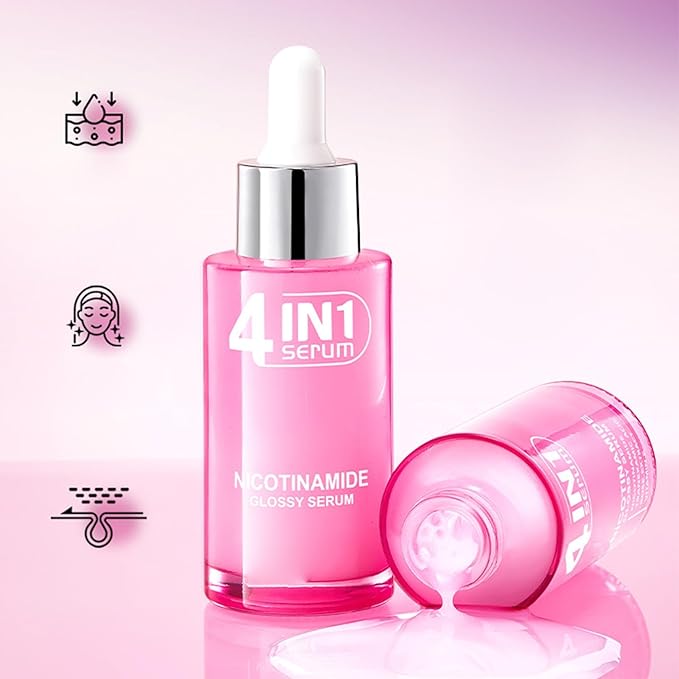 Korean 4-In-1 Super Essence Lotion Moisturizing Face Cream, Hydrating Facial Essence, Women'S Facial Toner, Nicotinamide Glossy Serum Used for Face (1)