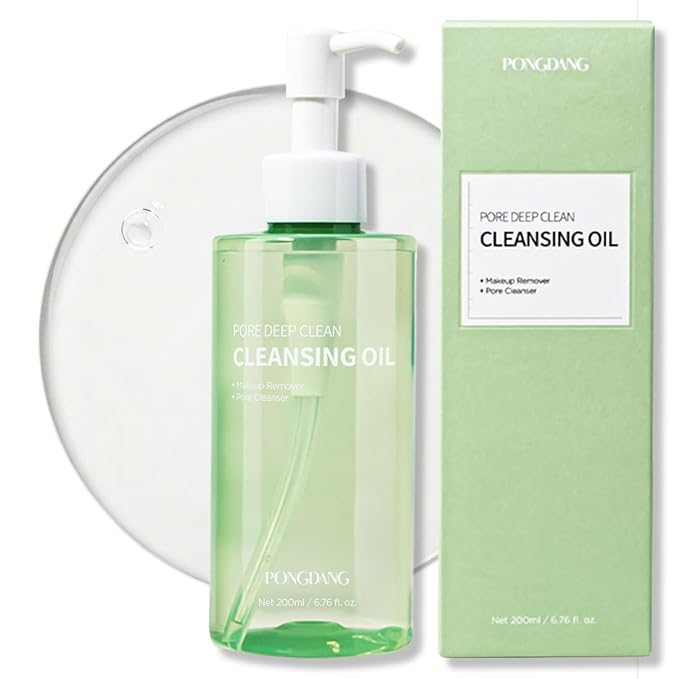 PONGDANG Pore Deep Clean Cleansing Oil 200ml | Makeup & Blackhead Remover | Korean Skin Care Oil Cleanser