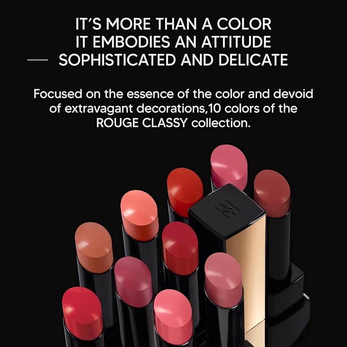 HERA Rouge Classy Lipstick #413 MODERN BEIGE | Luxurious Long-Lasting Color, Featherlight Comfort, Luminous and Velvety Finish, Seoul-Inspired Shades, Korean Lip Makeup, 0.12 oz. (3.5g)