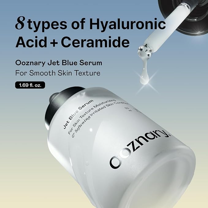 Jet Blue Serum + Vita 3 ACE FIxer Toner - 8 Types of Hyaluronic Acid Formula + Triple Vitamins A C E with Glutathione & Centella 3.71 fl oz l 110ml
