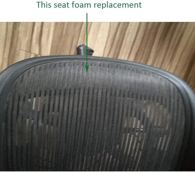 Seat Pad Foam Insert Replacement for Herman Miller Classic Aeron Office Chair A B C Size (Black, A/B)