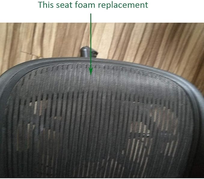 Seat Pad Foam Insert Replacement for Herman Miller Classic Aeron Office Chair A B C Size Black/Gray (Black, C) MingYi.Office
