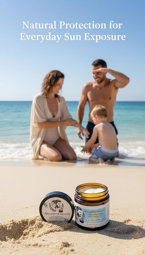 Tallow Sun Balm, Natural Balm, Coconut Vanilla Scent, Vitamin E, Moisturizing, 20% Non-nano Zinc Oxide (2.4 Oz)