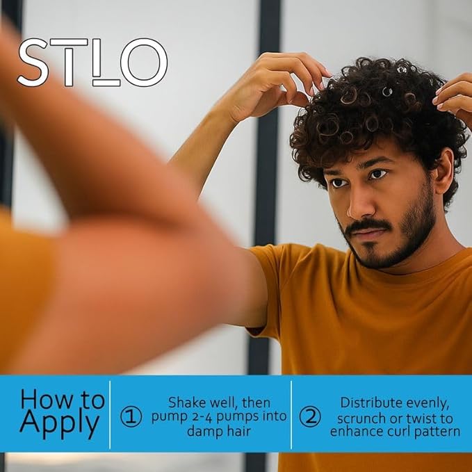 STLO Moisture Rich Curl Cream - Enhances Shine and Frizz Control - Defines Natural Curly Hair 300ml