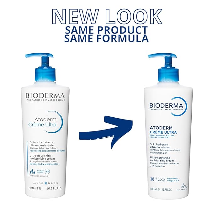 Bioderma Atoderm Cream Ultra, Hydrating Body Moisturizer for Normal to Dry Sensitive Skin