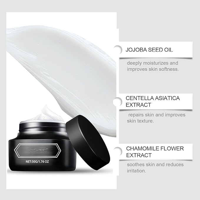 Men's Bare Face Cream, 2025 Light Makeup Concealer for Skin Imperfections, Hydrating and Moisturizing Lazy Beauty Face Cream 50g