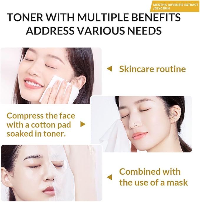 24K Gold Luxury Facial Toner, 100ml, Real Gold Effect