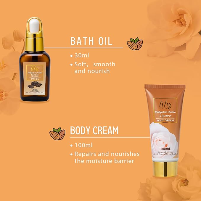 Mothers Day Gifts for Women - 17Pcs Vanilla Bath and Body Gift Basket Set for Women Spa Gift Baskets Spa Kit | Gifts for Christmas, Valentines Day, Birthday Gift, Self Skin Care Gift Sets for Her