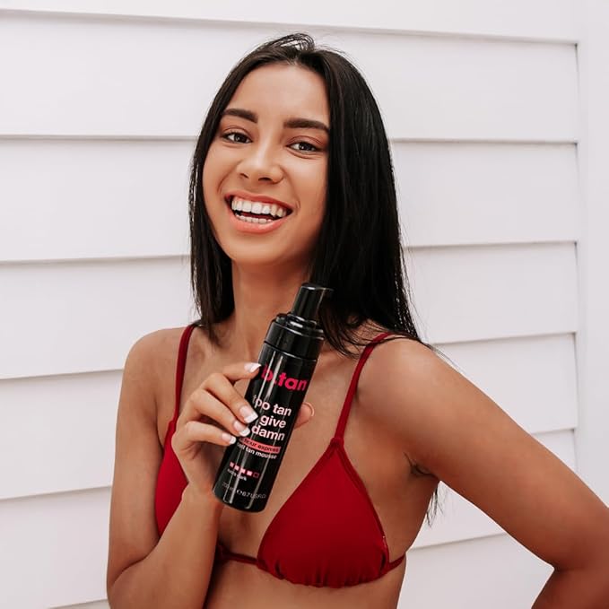 b.tan Ultra Dark Self Tanner Mousse | Too Tan - Best, 1 Hour Express Sunless Tanning Foam, Gold Bronzing Glow, No Fake Tan Smell, Face & Body, Vegan, Cruelty & Paraben Free, 6.7 Fl Oz