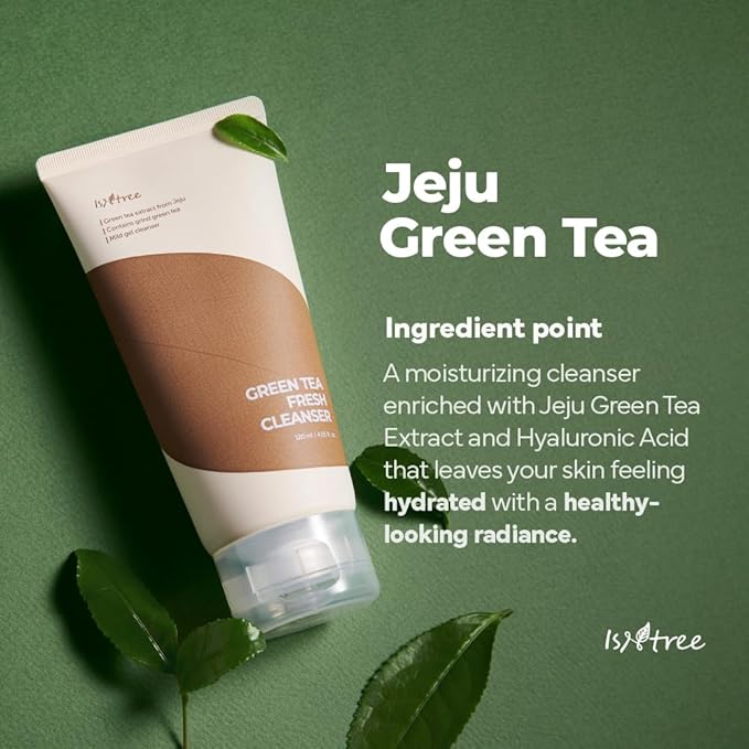 ISNTREE Green Tea Fresh Toner 200ml, 6.76 fl oz + Green Tea Fresh Cleanser 120ml, 4.05 fl.oz