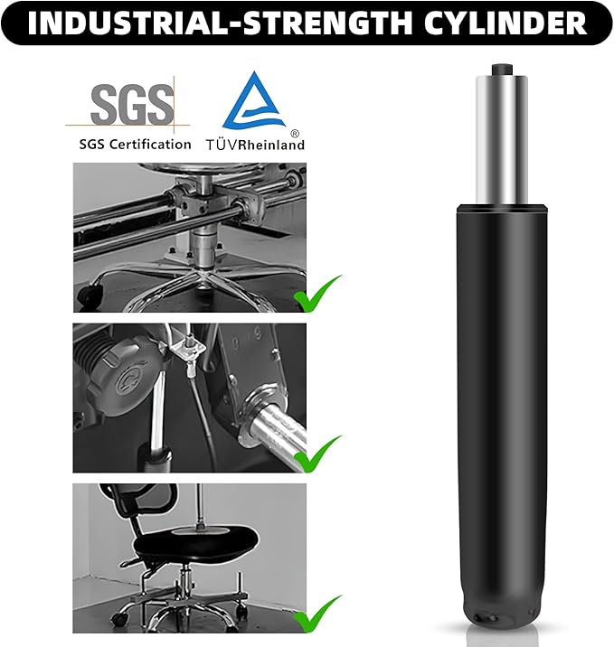 Office Chair Cylinder Replacement,Heavy-Duty Highest End Class 4 Hydraulic Pneumatic Piston, Universal Size Fits Most Chairs