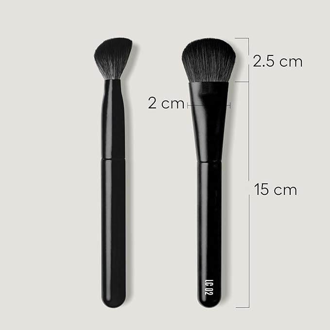 rephr LC 02 Complexion Brush, Synthetic Bristles, Liquid/Cream Blush, Contour & Bronzer Application