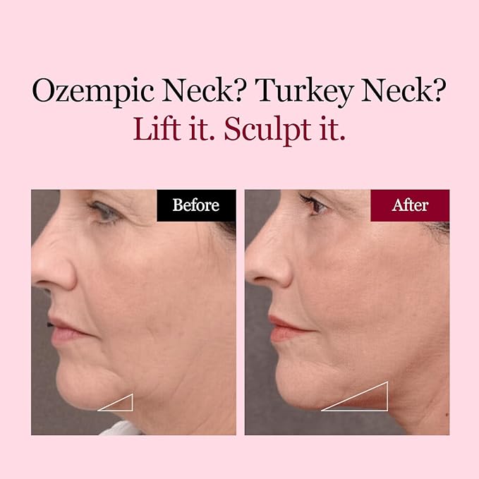 ROUND LAB Camellia Deep Collagen V Lifting Gel Mask 14ea | Double-chin Turkey Neck Instant Face Lifting Mask, Cooling and Depuffing Face Toning Belt, Firming Sagging Skin, Korean Skin Care, 10g/0.35oz