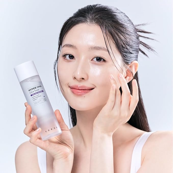 IZEZE Hyper CICA Toner 5.07 fl.oz, 150ml and Hyper CICA Cream 1.69 fl.oz, 50ml Bundle l Low-Irritation Centella CICA Facial Toner, Korean Skin Care for Sensitive Skin, Acne-Prone Skin