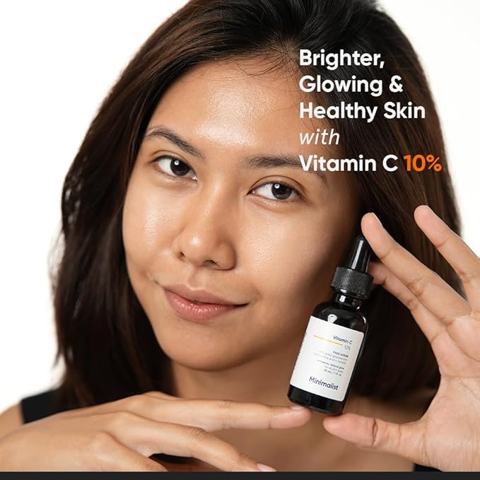 Minimalist 10% Vitamin C Serum for Brightening | Improves Hydration | For All Skin Types | For Women & Men | 1 Fl Oz / 30 ml