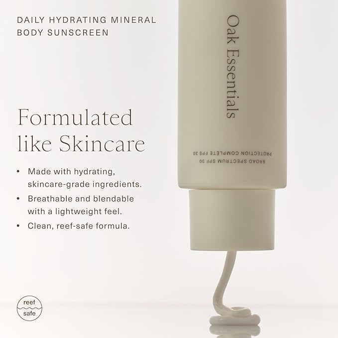 Oak Essentials Daily Hydrating Mineral Body Sunscreen