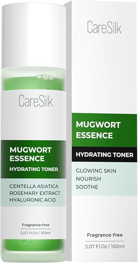 Mugwort Essence,Hydrating Face Toner with Artemisia, Hyaluronic Acid, Centella Asiatica & Rosemary Extract - Deep Moisturizing Skin Care & Barrier Protection Face Mist - 150 ml