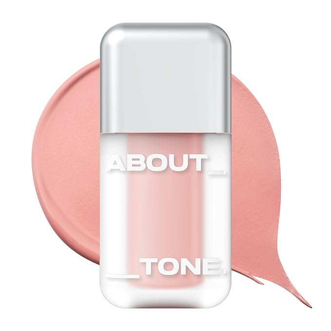 ABOUT TONE Skin Layer Fit Blusher – Semi Matte Cover Fit & Semi Glow Water Fit – High-Fitting Liquid Blush for Longwear Color, Intense Pigment, Smooth Adhesion – Korean Beauty (C05 CALM ROSE)