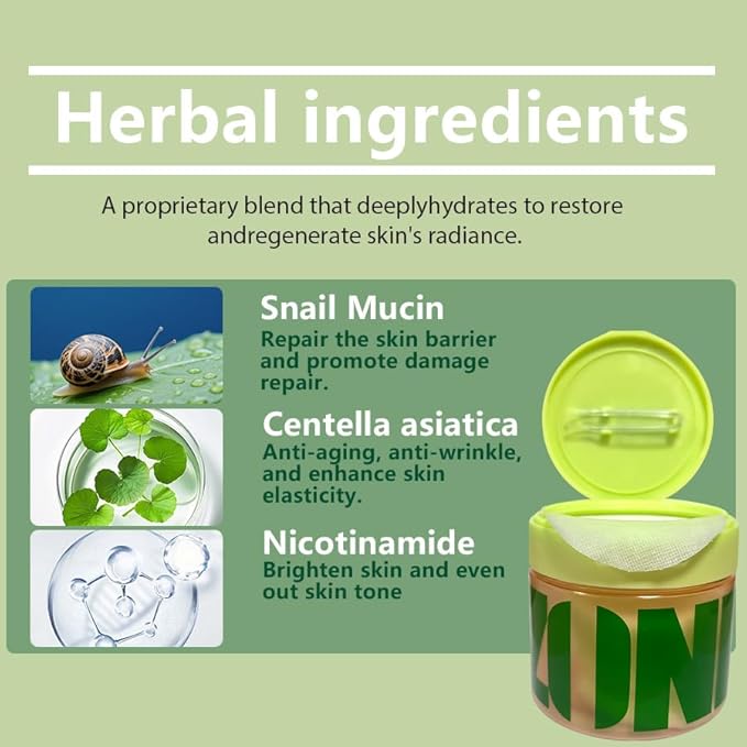 Skin Care Toner Pads for Deep Cleaning| Gentle Face Pad with Centella Asiatica & Hyaluronic acid | Soothe Redness & Strengthen Barrier,100 Pads for All Skin Types