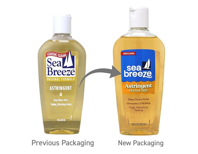 Sea Breeze Astringent, Normal Skin, Deep Cleans Pores, 10 oz (Pack of 6)