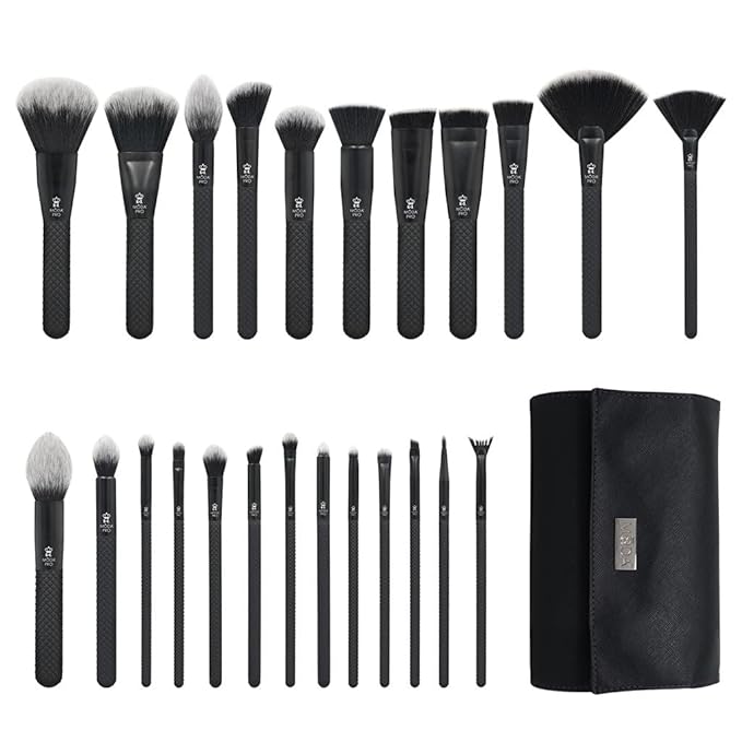 Moda Pro Full Face 25pc Makeup Brush Set with Travel Pouch