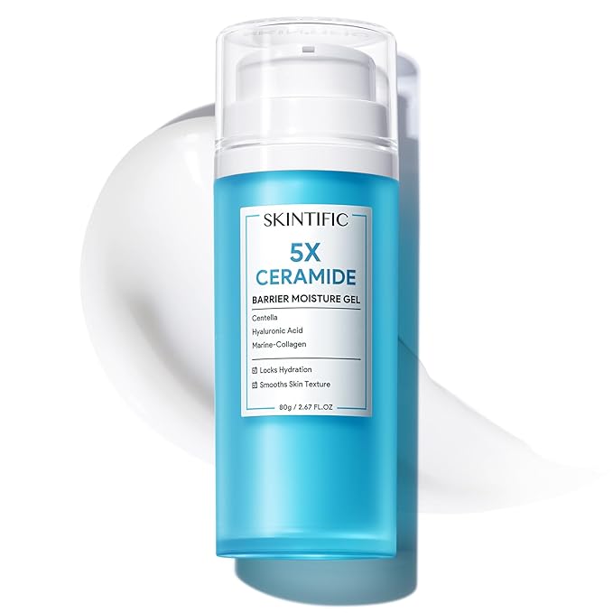 Face Moisturizer with 5X Ceramides, Hydrating Moisture Barrier Repair Cream for Sensitive/Oil Skin Types, Hyaluronic Acid & Centella (Ceramides, 2.82 OZ (Pack of 1))