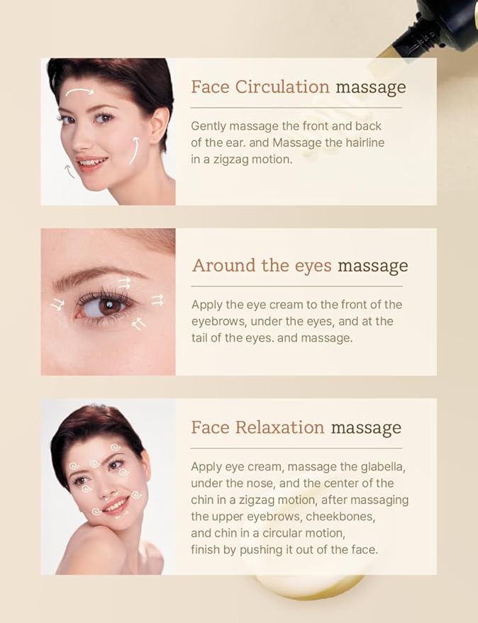 TEN Revolution Season 10 Real Eye Cream For Face 30ml X 4ea With Season 12 Eye cream 12ml + ROSANO Oil Control Paper