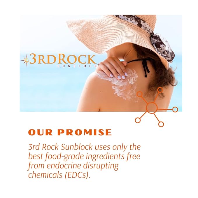 3rd Rock Essentials | Travel Size Sunblock SunScreen Lotion SPF 35+ | Travel Sized All Natural Organic Zinc Unscented Sunscreen for Sun Protection | All Natural Personal Care (1.7 oz | Single)