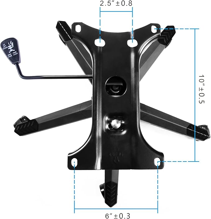 Frassie 28 inch Nylon Gaming Chair Base Replacement with Bottom Plate Stand Cylinder, 5 Casters (Black)