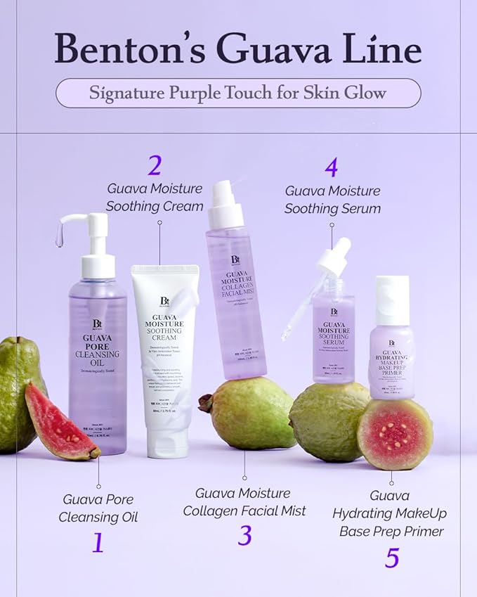 BENTON Guava 70 Skin Toner Face Mask Pad Moisturizer Hyaluronic Acid Soothing Calming Relief Pore Care for Dry Sensitive, All Skin Types Dewy Luminous Skin, Non-Drying Toner Pads, Korean Skin Care