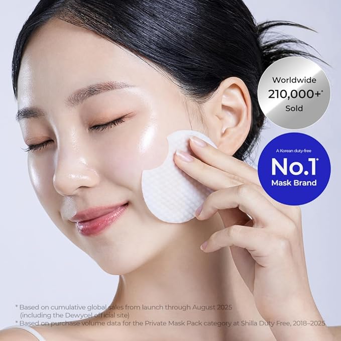 DEWYCEL Salady Pad | Dual-Textured Facial Toner Pads for Exfoliation Pore Care with AHA Lactic Acid & BHA Salicylic Acid | Hydrating Pore Care for Sensitive Skin | Vegan Face Gauze Pads, 70Pads