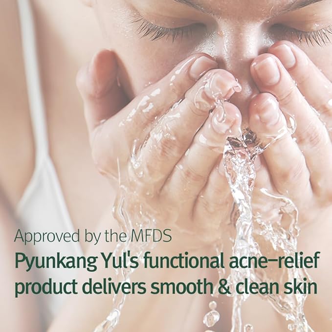 Pyunkang Yul PKY Calming Cleansing Foam, Low pH Formula Facial Wash/Cleanser with Witch Hazel, AHA for oil control- Cica, Tea Tree Extract - Rapid Moisture replenishment 3.38 Fl.oz