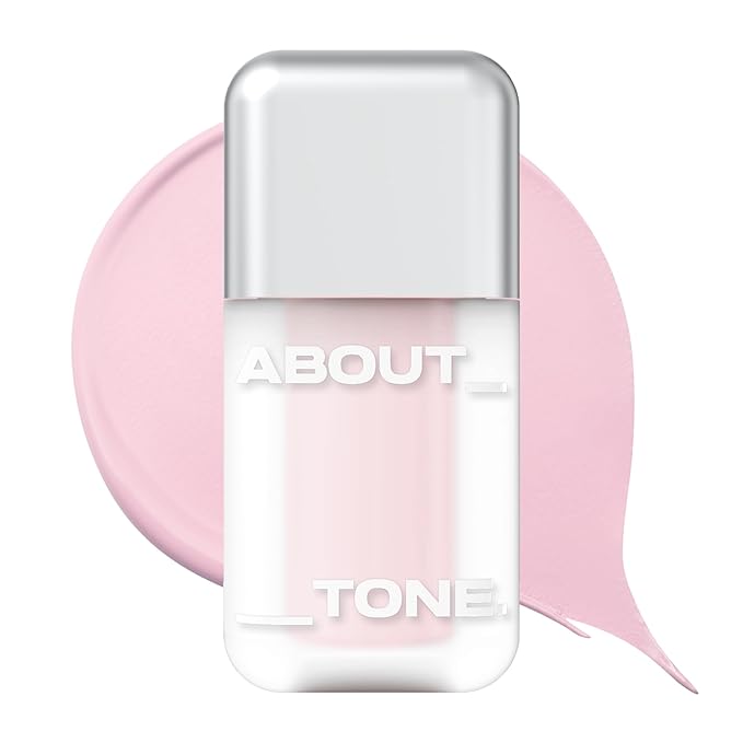 ABOUT TONE Skin Layer Fit Blusher – Semi Matte Cover Fit & Semi Glow Water Fit – High-Fitting Liquid Blush for Longwear Color, Intense Pigment, Smooth Adhesion – Korean Beauty (C01 PETAL PINK)