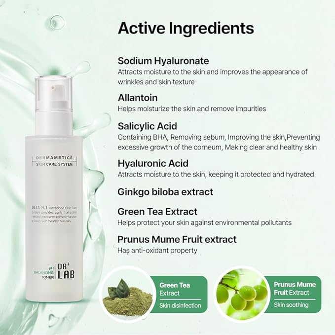 pH Balancing Toner 5.07 fl oz /150ml Moisturizing Oil pH Level Balance Pore Tightening for Oily and Acne Skin Korean Skincare