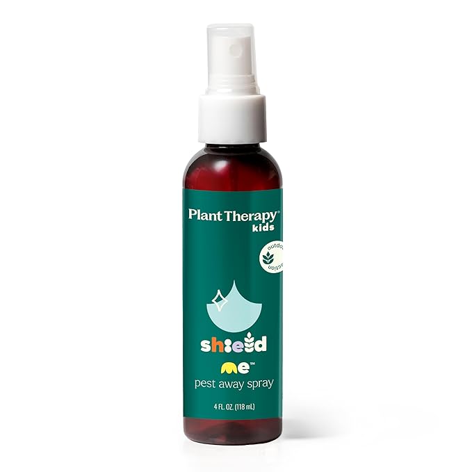Plant Therapy Kids Sun Relief Aloe Jelly 4 oz & Kids Shield Me Pests Away Spray 8 oz