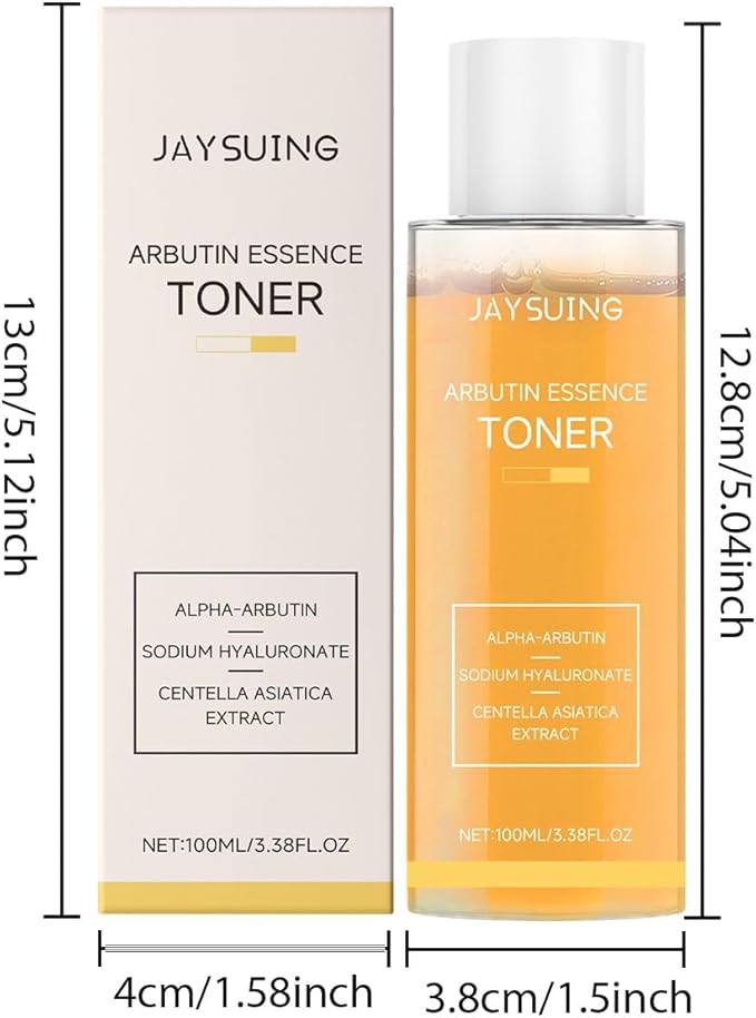Arbutin Essence Toner with Hyaluronic Acid & Centella, Triple-Action Hydrating Formula to Improve Skin Tone and Soothe, for a Refreshed Look, 3.38 Fl Oz