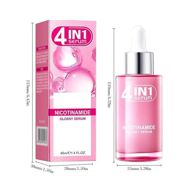 Korean 4-in-1 Super Essence Lotion Moisturizing Face Cream,Hydrating Facial Essence,Women's Facial Toner,Nicotinamide Glossy Serum for all Skins (1pcs)