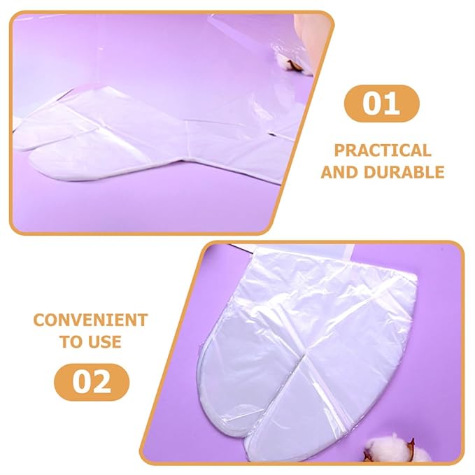 Disposable Neck Mask Sheets 200pcs Plastic Toner Mask Paper for Spa Skincare Treatment Hydrating Neck Covering Suitable for Beauty Salon and Home Use