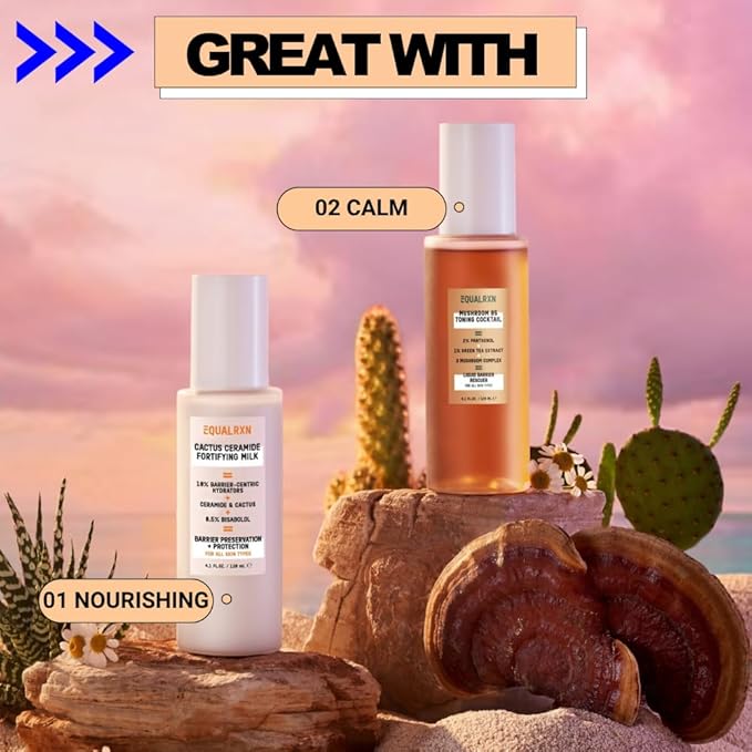 Cactus Ceramide Fortifying Milk - Hydrating Moisturizer with 10% Hydrating Ingredients & 0.5% Bisabolol for Daily Skin Repair & Protection