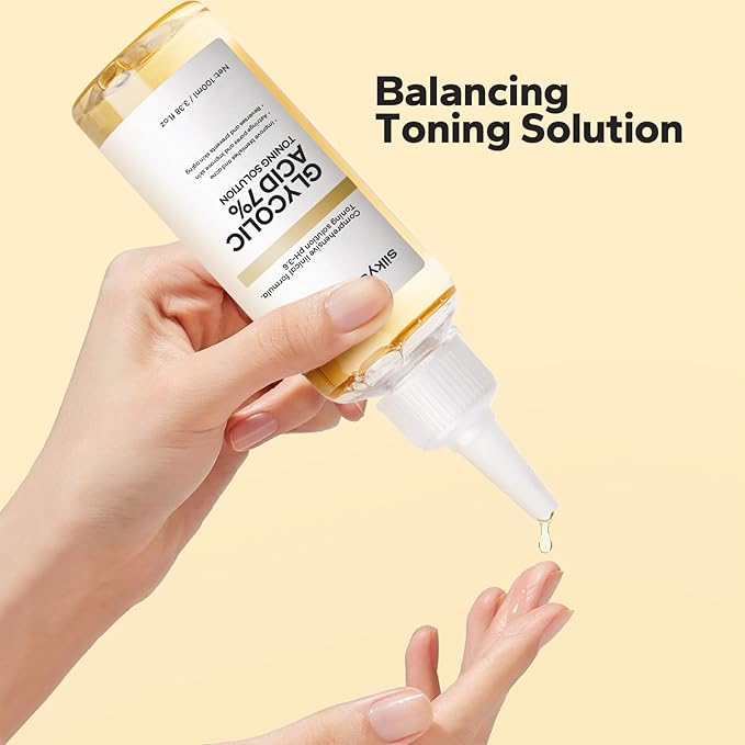 Glycolic Acid 7% Toner (100ml), Gentle Exfoliating Toner, Glycolic Acid 7% Toning Solution for Diminished Dullness, Wrinkle Exfoliating Serum for Face, Hydrates and Reduces Skin Blemishes