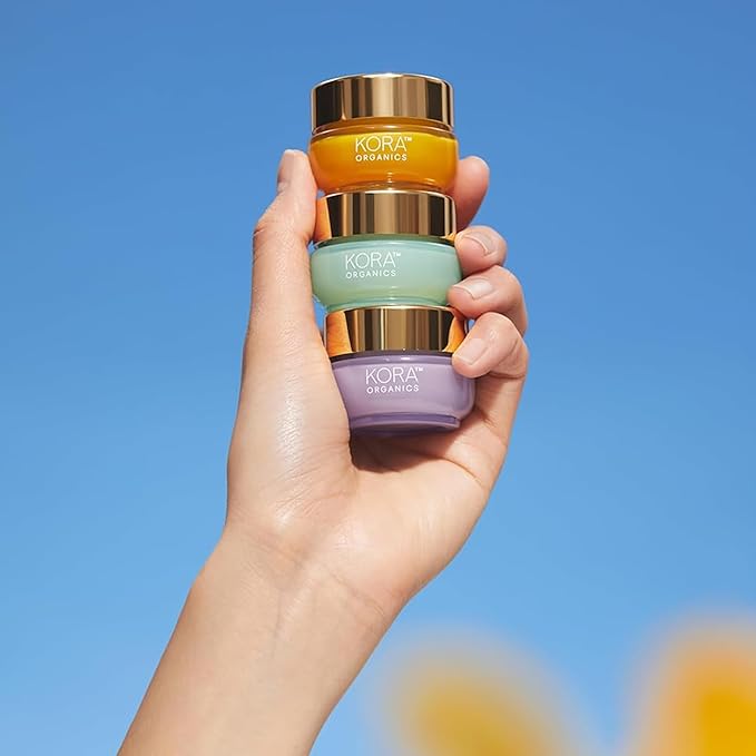 KORA Organics Turmeric Glow Moisturizer, Hydrate, Soften and Plump Skin, Certified Organic, Cruelty Free, Perfect Travel Size, 0.51 fl oz