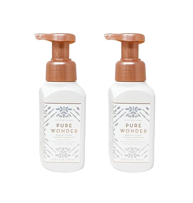 Bath and Body Works Gentle & Clean Foaming Hand Soap 8.75 Ounce 2-Pack (Pure Wonder)