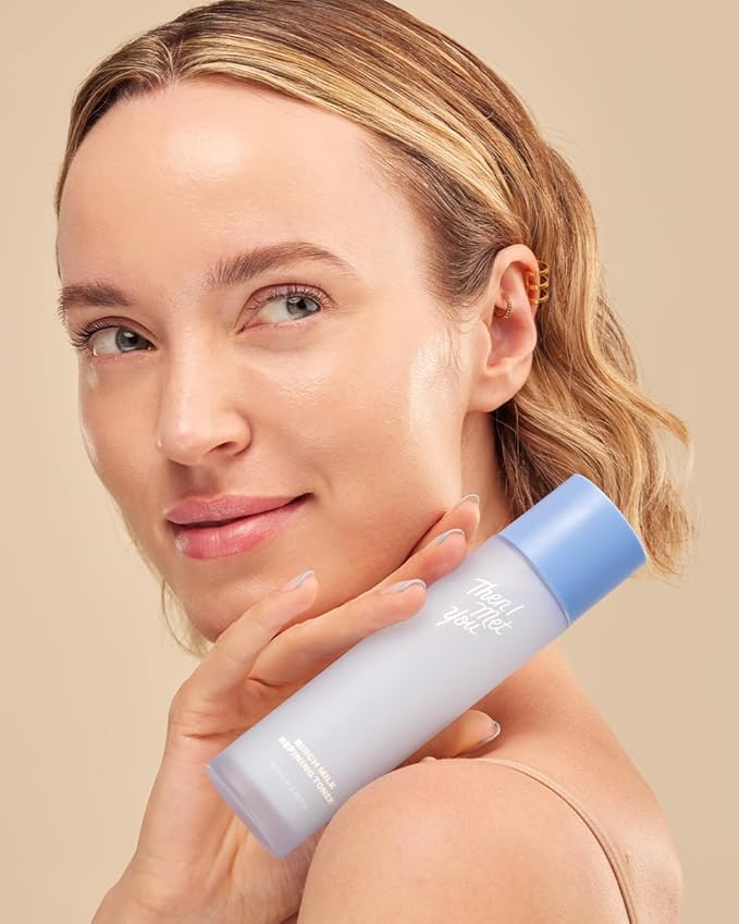 Then I Met You Birch Milk Refining Toner, Hydrating and Exfoliating Milky Toner, Minimizes Pores and Strengthens Skin Barrier, Korean Skincare for Deep Hydration, Gentle Daily Exfoliant, 3.38 oz