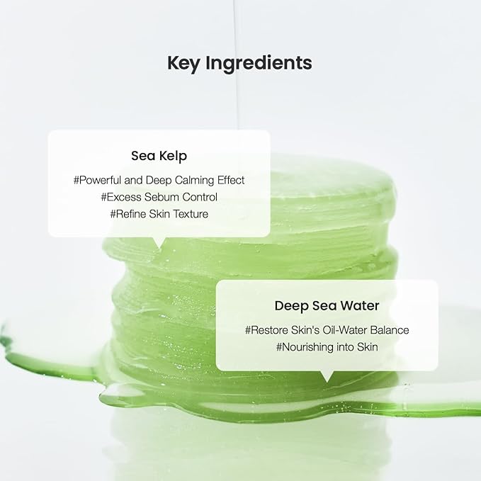 Biodance Brightening & Calming Toner Pads Duo Set: Vita Niacinamide & Sea Kelp, Dark Spot Correcting, Sebum Control Korean Skincare Set for Face, Korean Skin Care, Skin Care Set