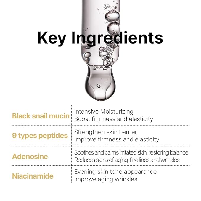 FARMSTAY Black Snail & Peptide 9 Perfect Cream, Snail Mucin Moisturizer for Elastic & Glow Skin, Hydrating & Nourishing, Anti-aging, Skin Barrier Repair, gift for Women Korean Skin Care 1.85 Fl. Oz