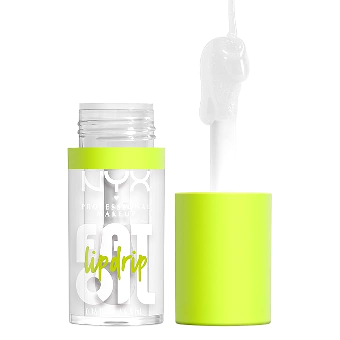 NYX PROFESSIONAL MAKEUP Fat Oil Lip Drip Gloss & Butter Gloss Lip Gloss Bundle - My Main (Clear) & Fortune Cookie (True Nude)