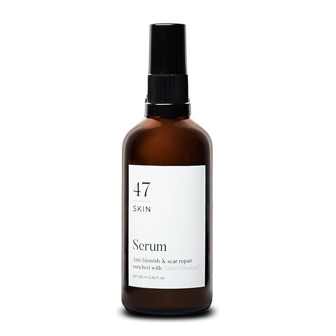 47 Skin Anti-blemish & scar repair Serum enriched with Silver Chitoderm for All Skin Types, Clear Skin Moisturiser, 100ml